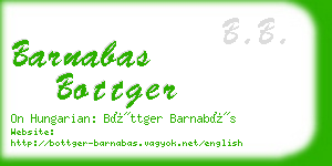 barnabas bottger business card